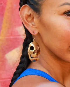 Calacas Bronze Earrings