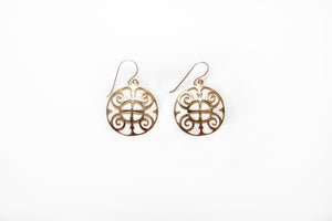 Four Directions Bronze Earrings