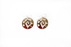 Hunab-ku Bronze Earrings